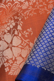 Chestnut Brown Handloom Kanjivaram Soft Silk Saree 10063256