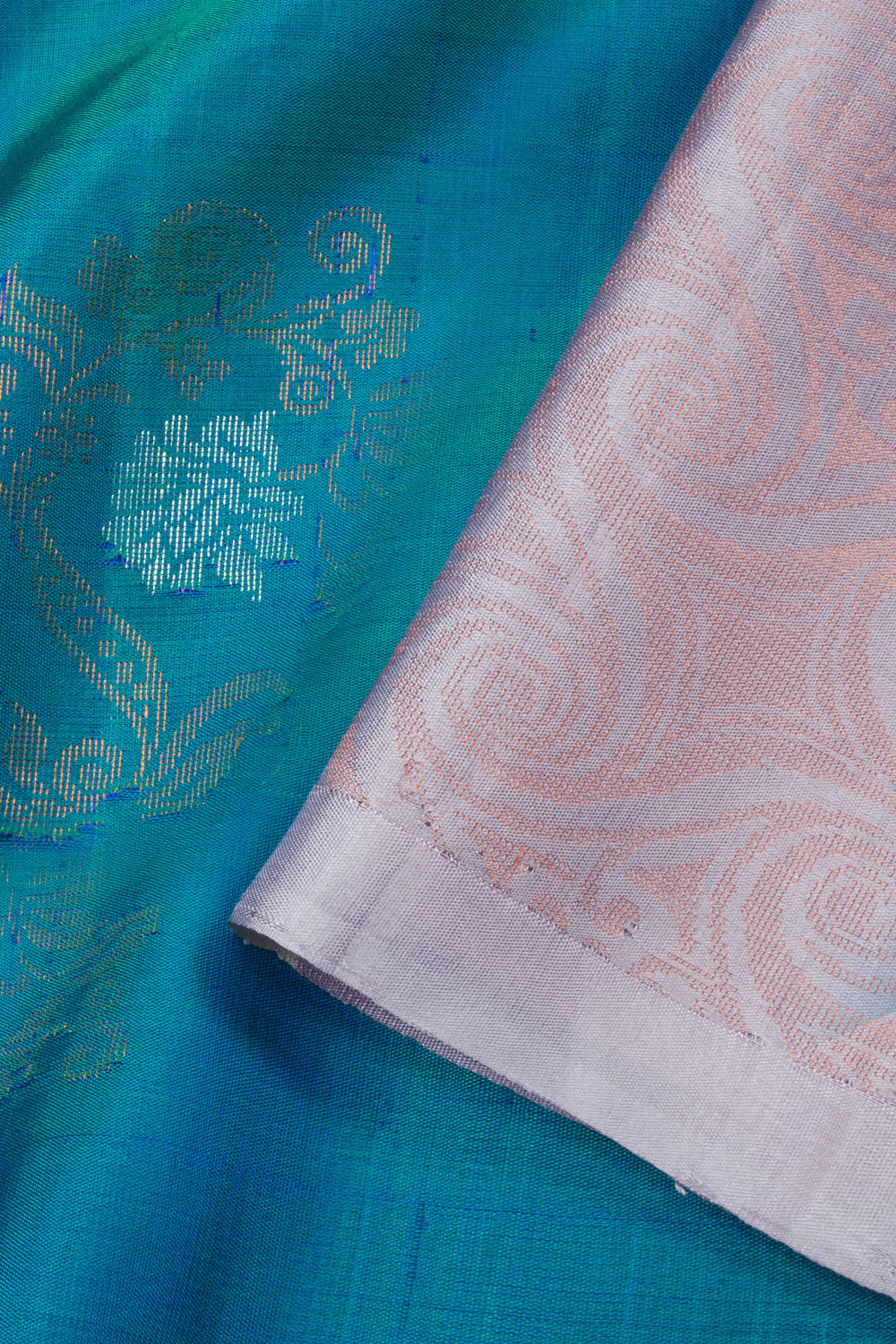 Blue Handloom Kanjivaram Soft Silk Saree 10063295