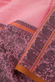 Blush Pink Kanchi Silk Cotton Saree 10078000