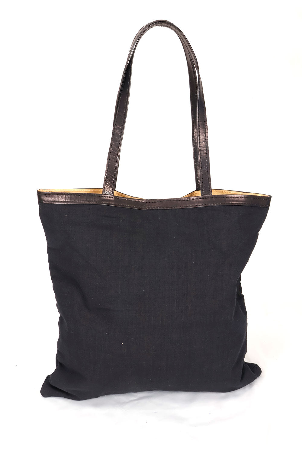 Black Kantha Embroidery Hand bag 10063521