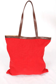 Red Kantha Embroidery Hand bag 10063529