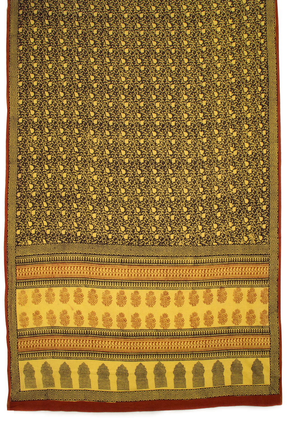 Yellow Bagh Printed Cotton 3-Piece Salwar Suit Material 10063593