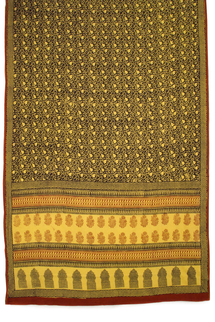 Yellow Bagh Printed Cotton 3-Piece Salwar Suit Material 10063593