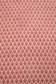 Red Dabu Printed Cotton Salwar Suit Material  - Avishya