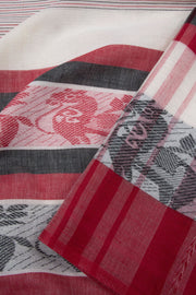 Offwhite Handloom Dhaniakhali Cotton Saree 10063791