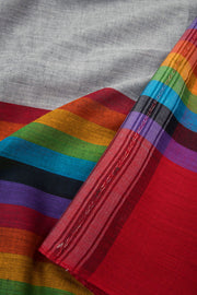 Nobel Grey Handloom Dhaniakhali Cotton Saree 10063801