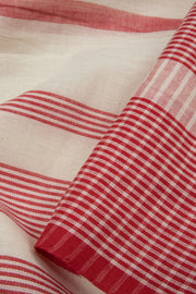 Cream Handloom Dhaniakhali Cotton Saree 10063802