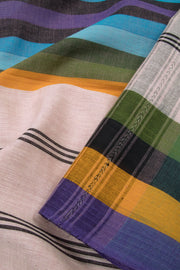 Multi Colour Handloom Dhaniakhali Cotton Saree 10063803