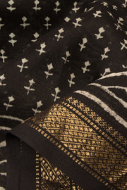 Black Akola Dabu Printed Saree - Avishya