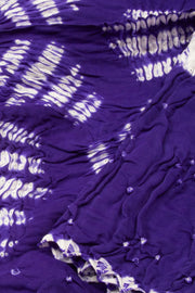 Purple Handwoven Bandhani Modal Saree 10063910