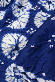 Blue Handwoven Bandhani Modal Saree  10063913