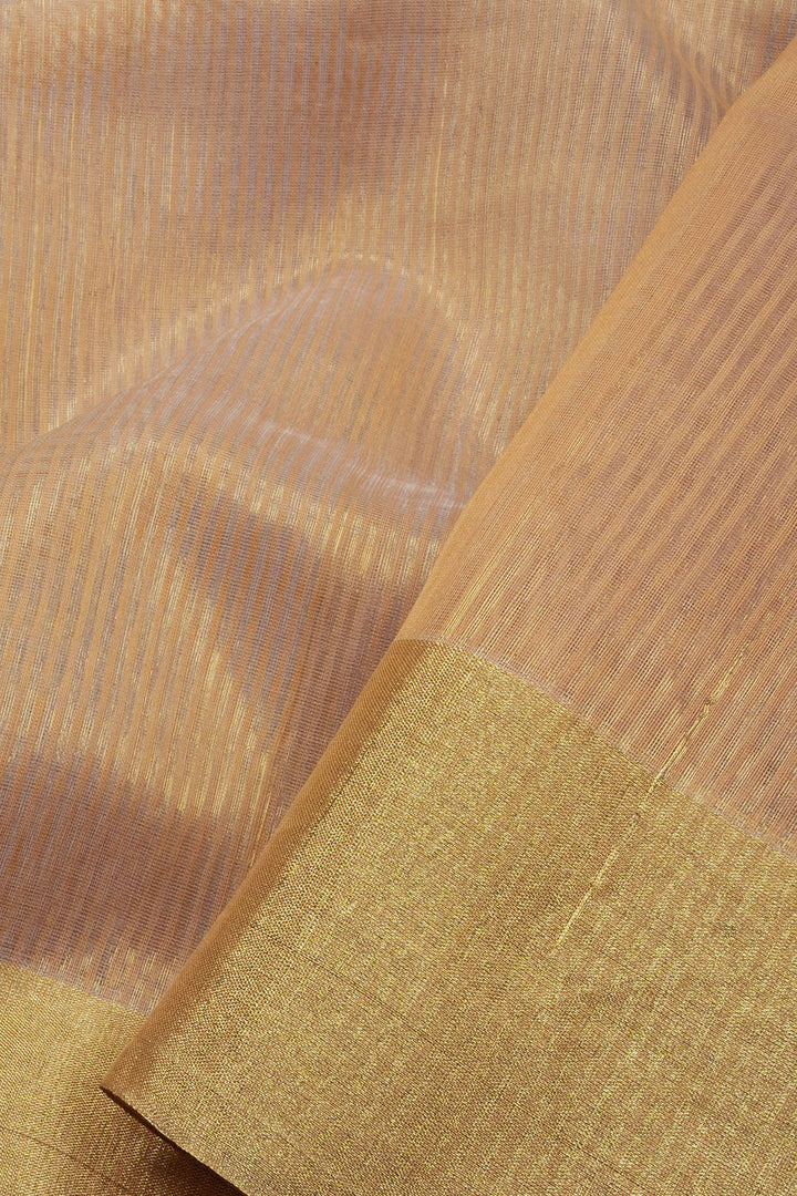 Beige Handloom Maheswari Silk Cotton Saree - Avishya