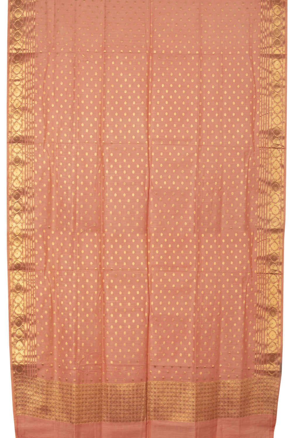 Onion Pink 3 Piece Banarasi Silk Cotton Salwar Suit Material - Avishya