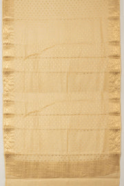 Beige 3 Piece Banarasi Silk Cotton Salwar Suit Material - Avishya