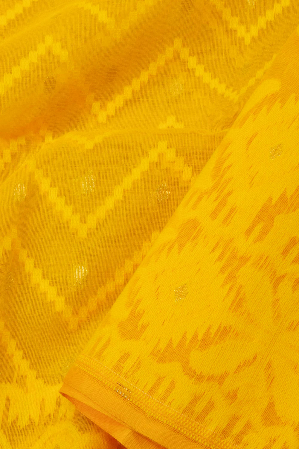 Yellow Handloom Jamdani Style Jamdani Cotton Saree - Avishya