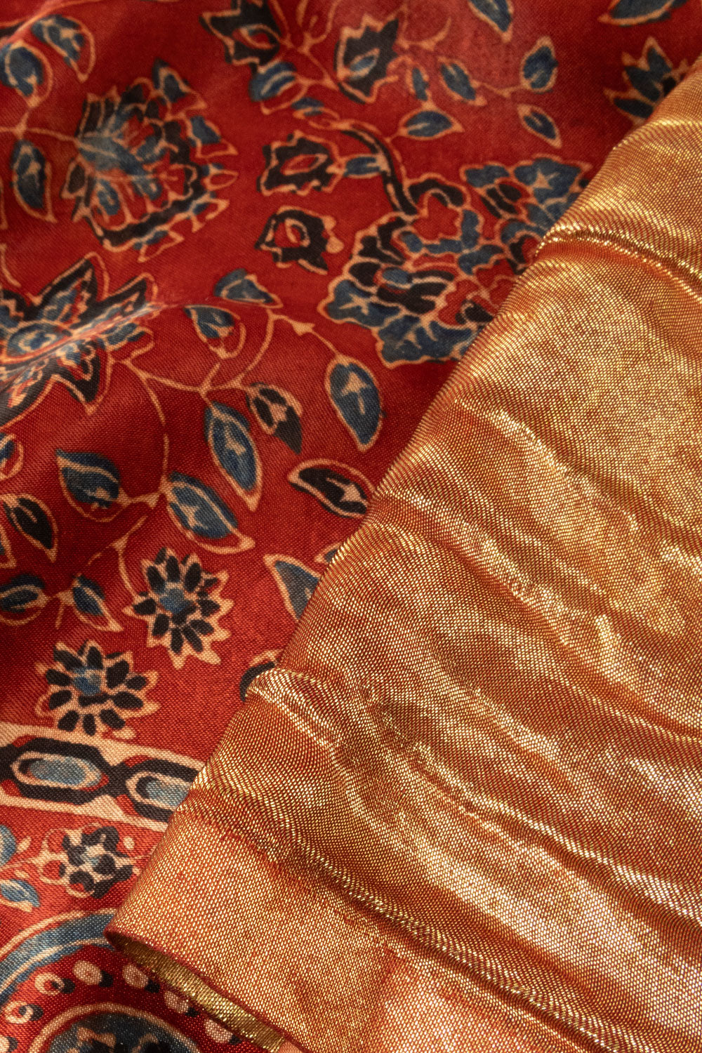 Maroon Handwoven Langdi Putti Modal Silk Saree - Avishya