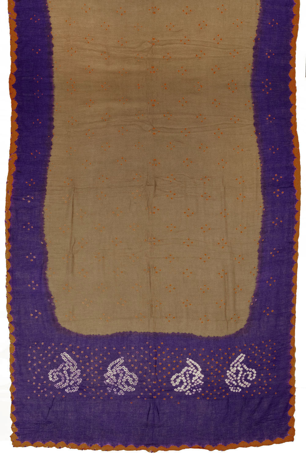 Violet Bandhani Cotton 3-Piece Salwar Suit Material - Avishya
