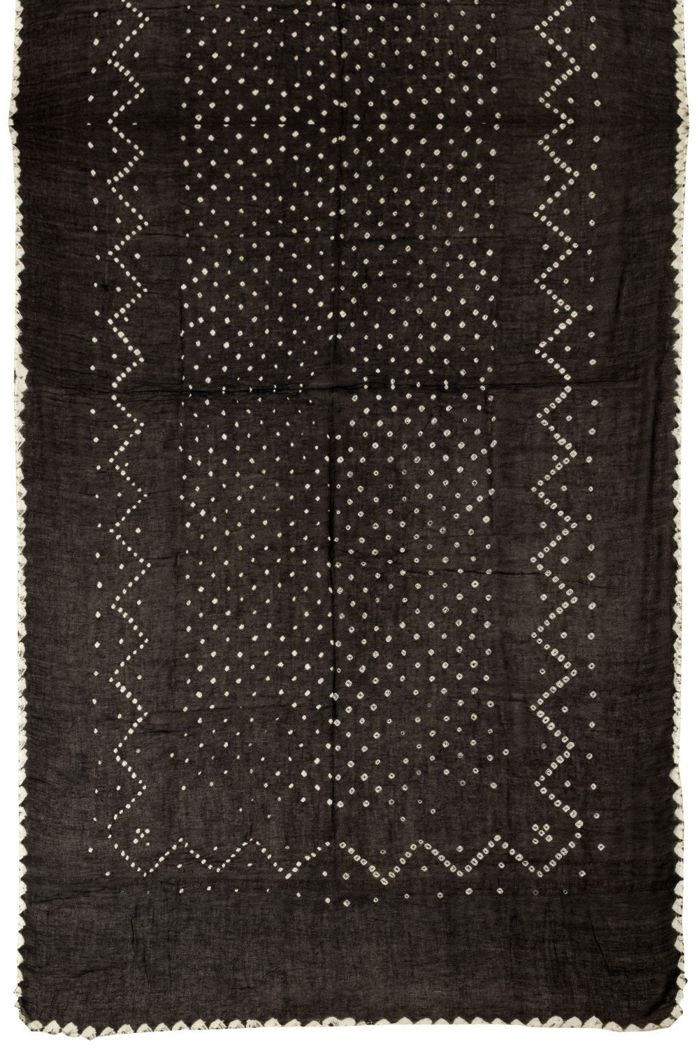 Black Bandhani 3-Piece Salwar Suit Material - Avishya