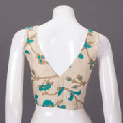 Beige Tussar Silk Blouse - Avishya