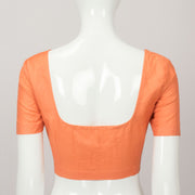 Peach Handcrafted Tussar Cotton Blouse - Avishya