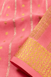 Pink Mysore Crepe Silk Saree  - Avishya