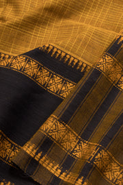 Brown Handloom Narayanpet Cotton Saree Without Blouse 10064360 - Avishya