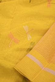 Yellow Handloom Chanderi Silk Cotton Saree - Avishya