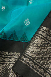 Blue Handloom Gadwal Kuttu Silk Saree - Avishya