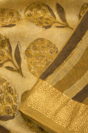 Cream Anokhi Hand Block Printed Saree - Avishya