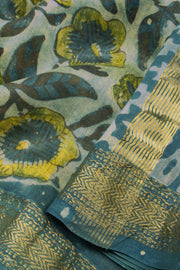 Blue Anokhi Hand Block Printed Saree - Avishya