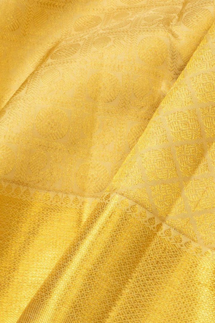 Sandalwood Gold Bridal Kanjivaram Silk Saree - Avishya