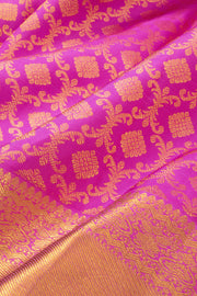 Barbie Pink Bridal Kanjivaram Silk Saree - Avishya