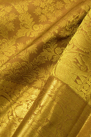 Antique Gold Bridal Kanjivaram Silk Saree - Avishya