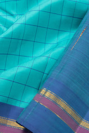 Blue Handloom Kanjivaram Silk Saree 10065036