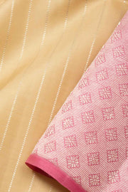 Beige Handloom Kanjivaram Silk Saree 10065058