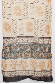 Blue Hand Block Printed Cotton 3-Piece Salwar Suit Material -Avishya