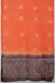 Maroon Batik Cotton 3-Piece Salwar Suit Material - Avishya