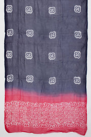 Pink Batik Cotton 3-Piece Salwar Suit Material With Printed Dupatta - Avishya 