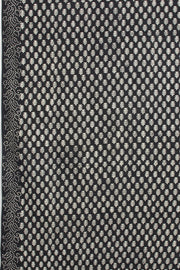 Black Hand Block Printed Cotton 3-Piece Salwar Suit Material 10065073