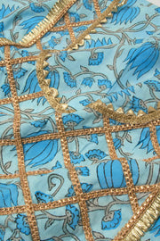 Gotapatti Embroidered Cotton 3-Piece Salwar Suit Material - Avishya