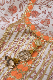 Gotapatti Embroidered 3-piece Cotton Salwar Suit Material - Avishya