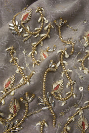 Embroidered 3-Piece Silk Cotton Salwar Suit Material