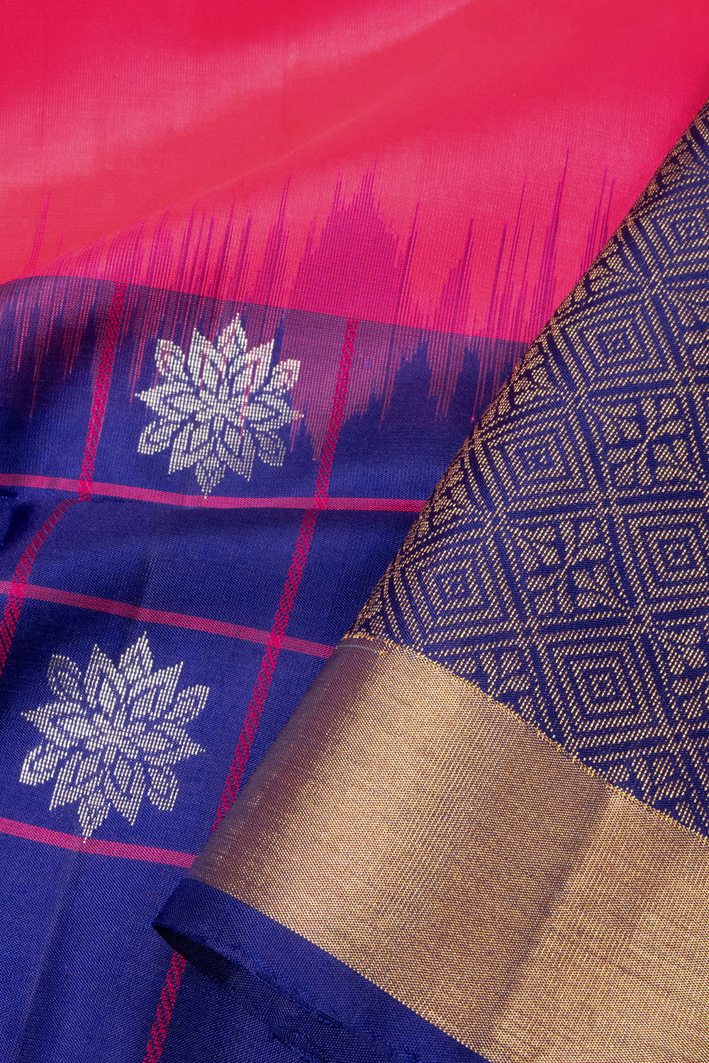 Pink Handloom Kanjivaram Soft Silk Saree - Avishya