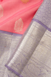 Orange Handloom Kanjivaram Silk Saree - Avishya