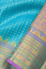 Blue Handloom Kanjivaram Silk Saree - Avishya