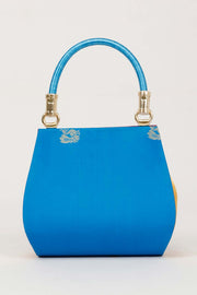 Blue Handcrafted Paithani Potli Bag - Avishya
