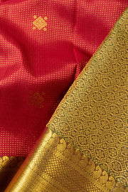 Red Handloom Kanjivaram Silk Saree - Avishya