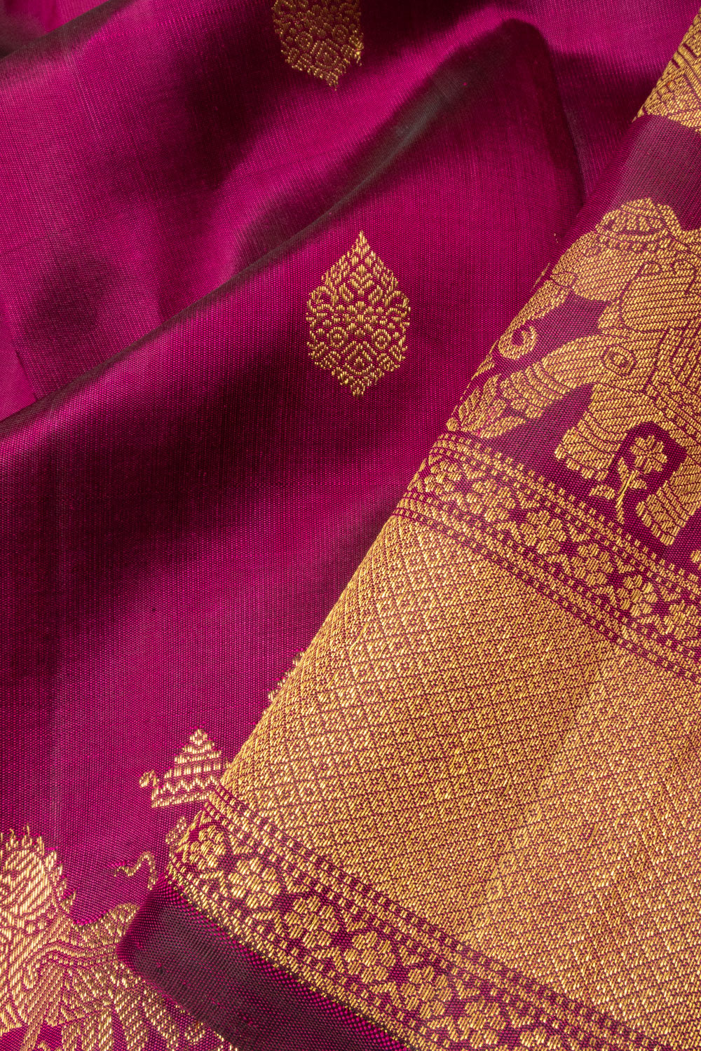 Violet Kanjivaram Silk Saree - Avishya