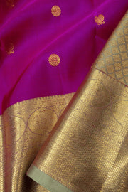 Violet Handloom Kanjivaram Silk Saree - Avishya