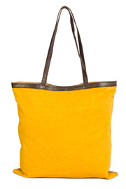 Yellow Kantha Embroidery Tote Bag - Avishya